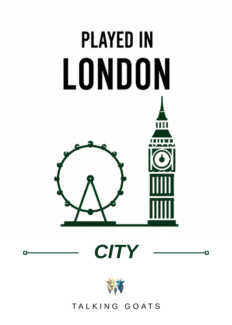 Played in London city card