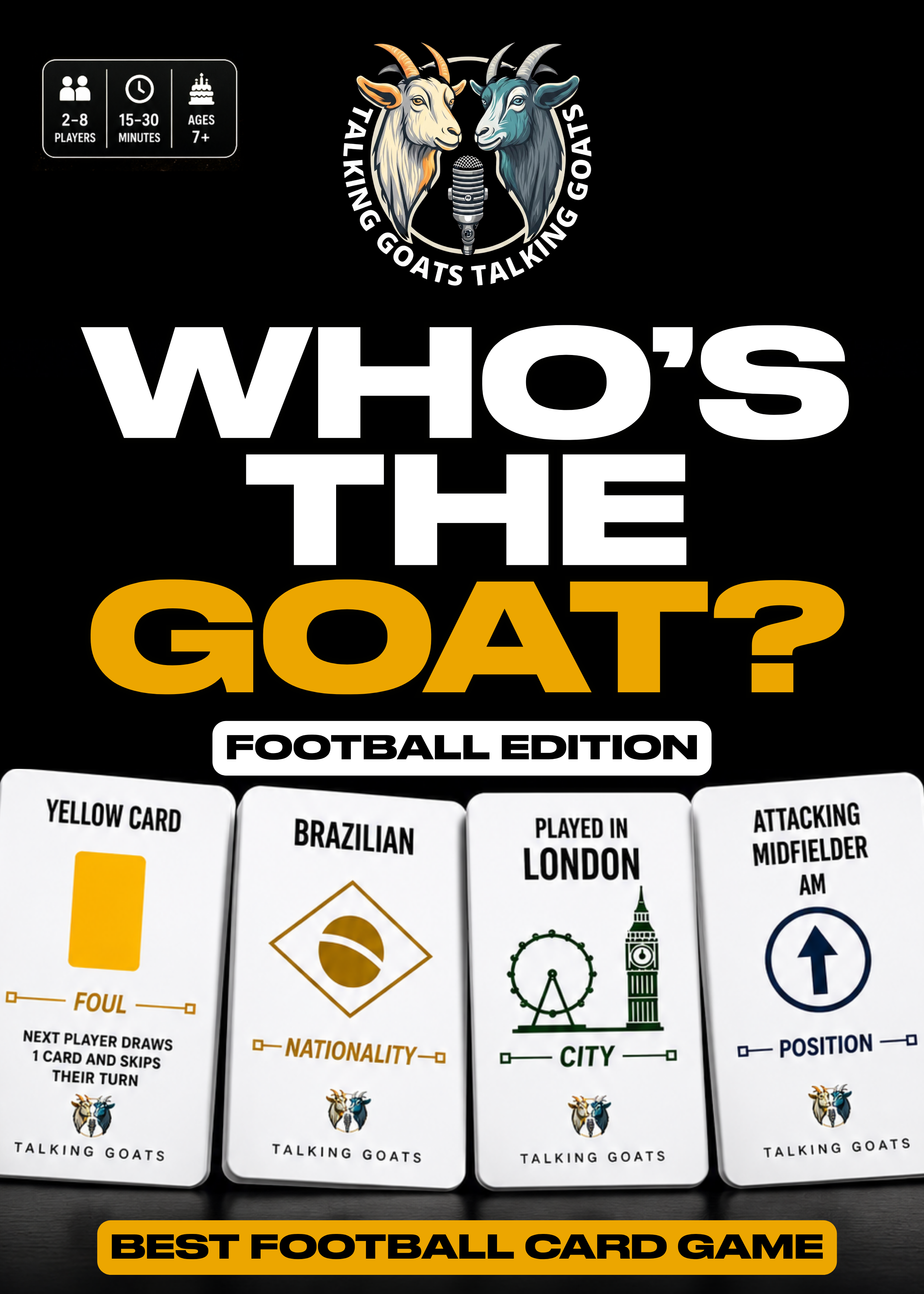 Who's The GOAT: Football Edition front of box